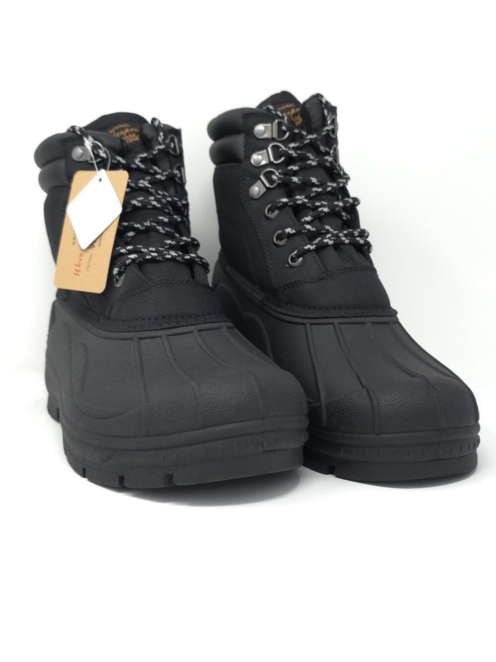 New Weatherproof Vintage Joe Black Waterproof Duck Boots Men’s 10M